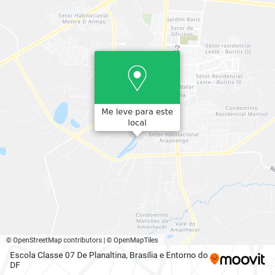 Escola Classe 07 De Planaltina mapa