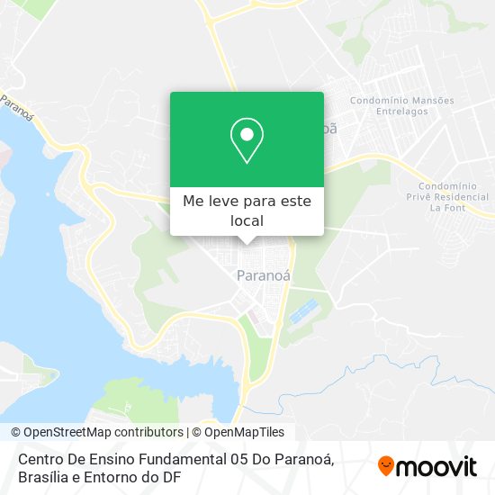 Centro De Ensino Fundamental 05 Do Paranoá mapa