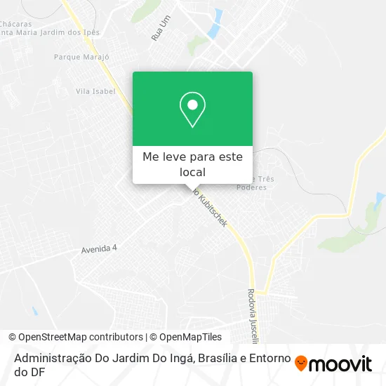 Administração Do Jardim Do Ingá mapa