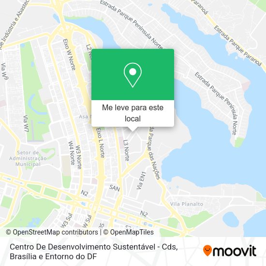 Centro De Desenvolvimento Sustentável - Cds mapa