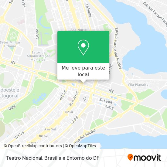 Teatro Nacional mapa