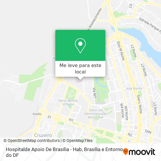 Hospitalde Apoio De Brasília - Hab mapa