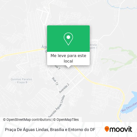 Praça De Águas Lindas mapa