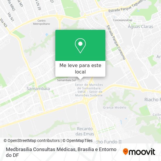 Medbrasília Consultas Médicas mapa