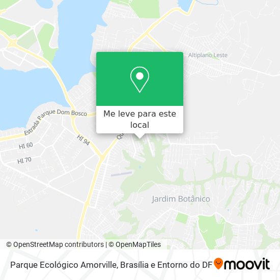 Parque Ecológico Amorville mapa