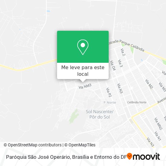 Paróquia São José Operário mapa