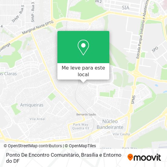 Ponto De Encontro Comunitário mapa