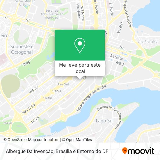 Albergue Da Invenção mapa