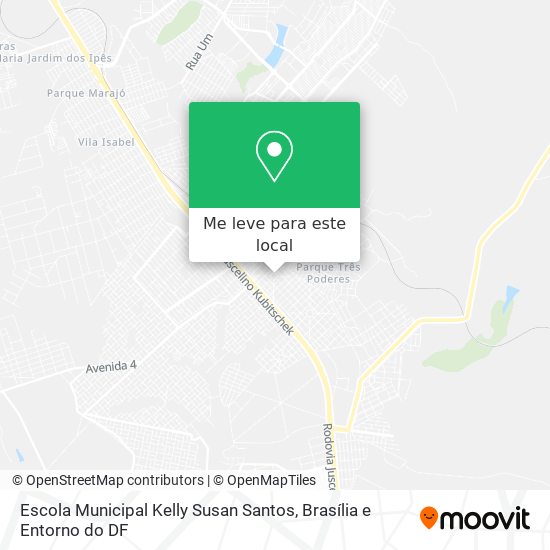 Escola Municipal Kelly Susan Santos mapa