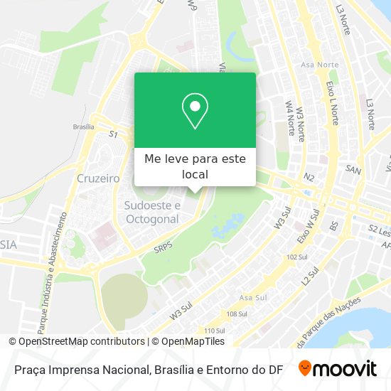 Praça Imprensa Nacional mapa