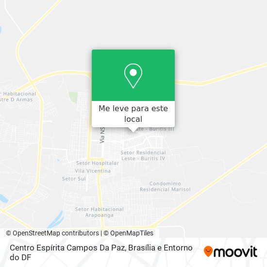 Centro Espírita Campos Da Paz mapa