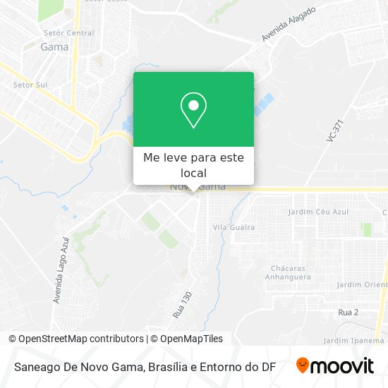 Saneago De Novo Gama mapa