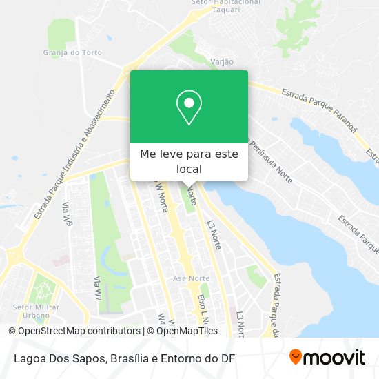 Lagoa Dos Sapos mapa
