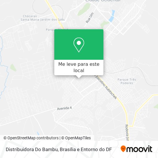 Distribuidora Do Bambu mapa