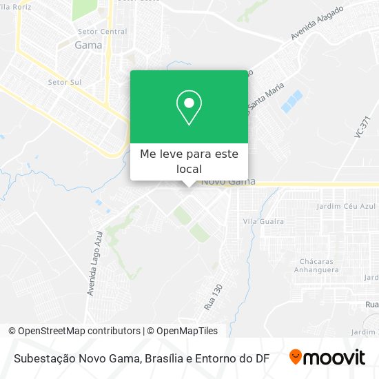 Subestação Novo Gama mapa