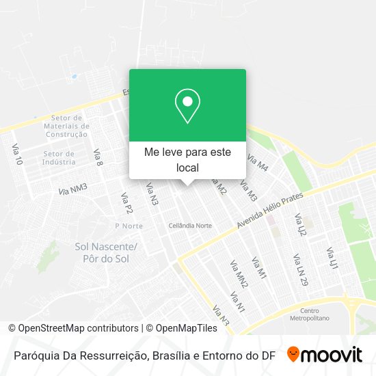 Paróquia Da Ressurreição mapa