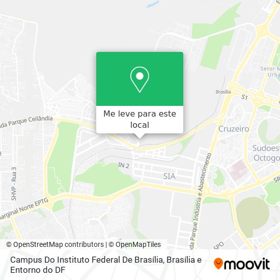Campus Do Instituto Federal De Brasília mapa
