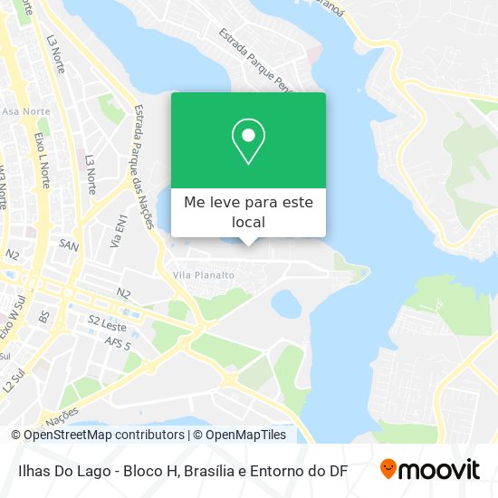 Ilhas Do Lago - Bloco H mapa