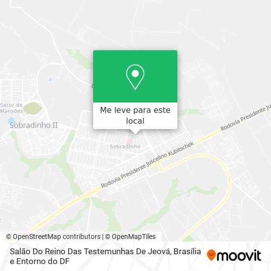 Salão Do Reino Das Testemunhas De Jeová mapa