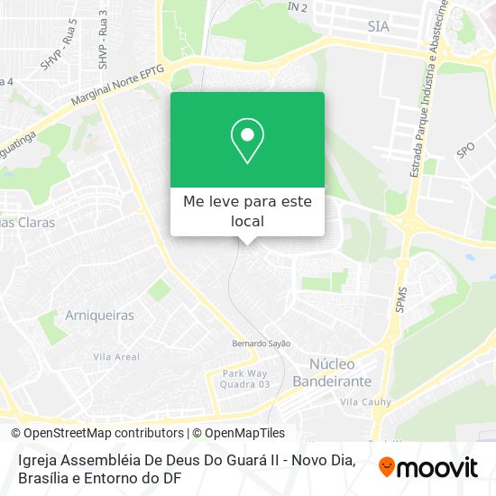 Igreja Assembléia De Deus Do Guará II - Novo Dia mapa