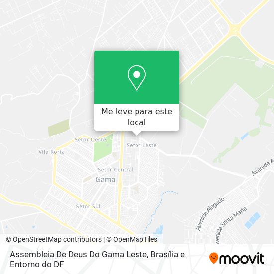 Assembleia De Deus Do Gama Leste mapa