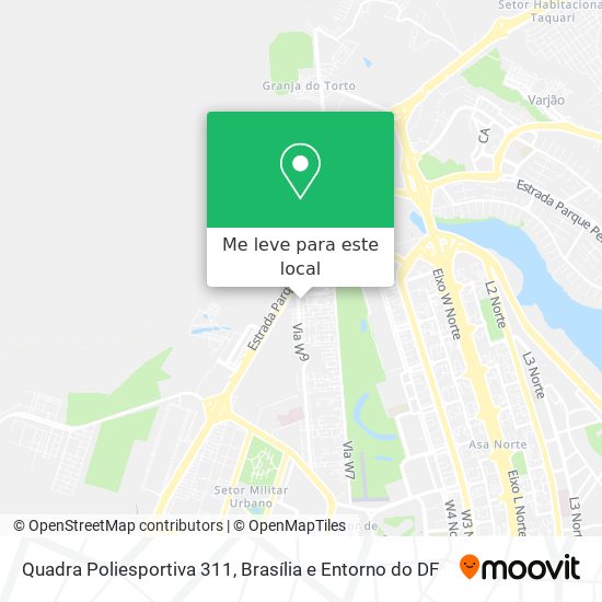 Quadra Poliesportiva 311 mapa