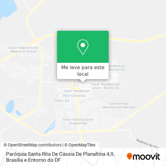 Paróquia Santa Rita De Cássia De Planaltina 4,9 mapa