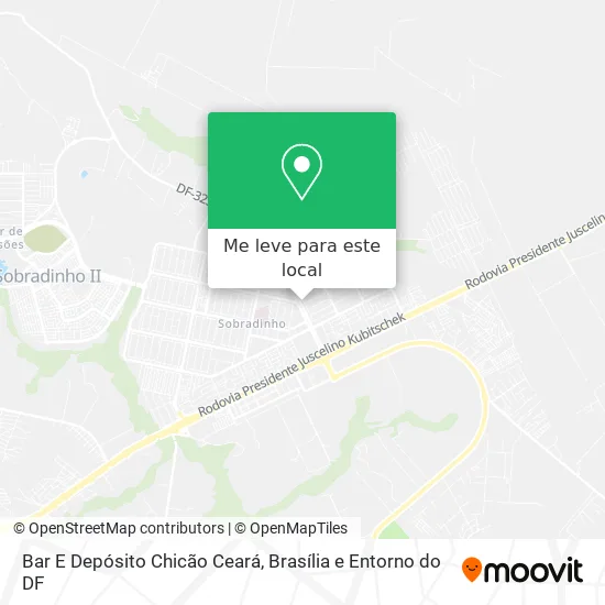Bar E Depósito Chicão Ceará mapa
