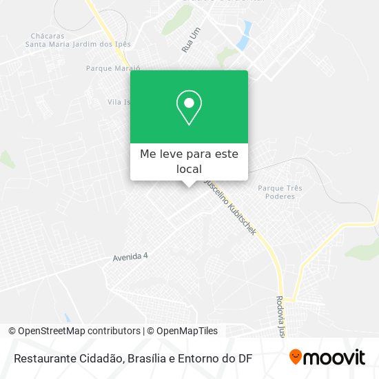 Restaurante Cidadão mapa