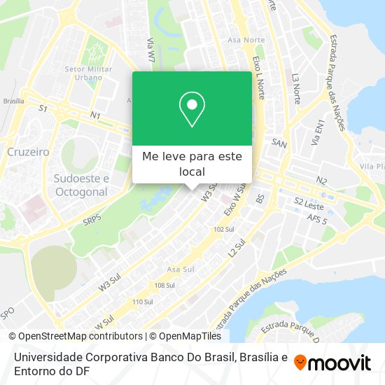 Universidade Corporativa Banco Do Brasil mapa