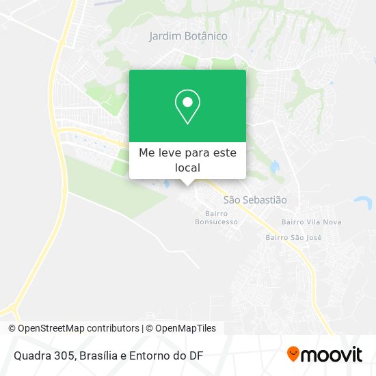 Quadra 305 mapa
