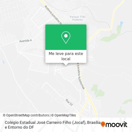Colégio Estadual José Carneiro Filho (Jocaf) mapa