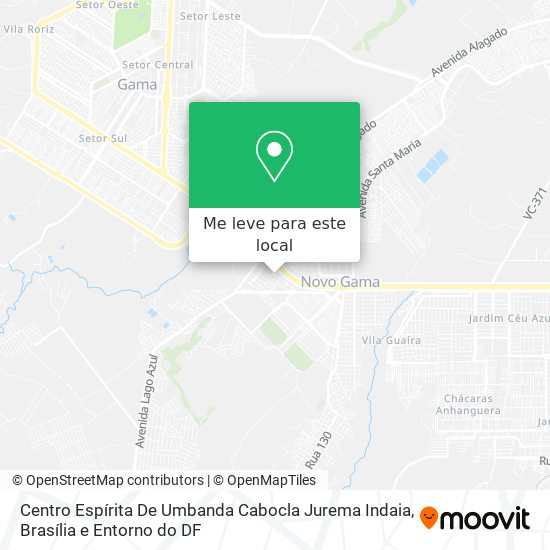 Centro Espírita De Umbanda Cabocla Jurema Indaia mapa