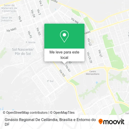 Ginásio Regional De Ceilândia mapa