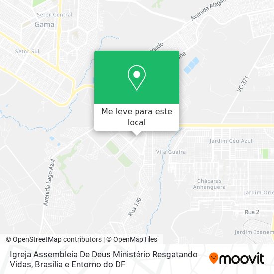 Igreja Assembleia De Deus Ministério Resgatando Vidas mapa