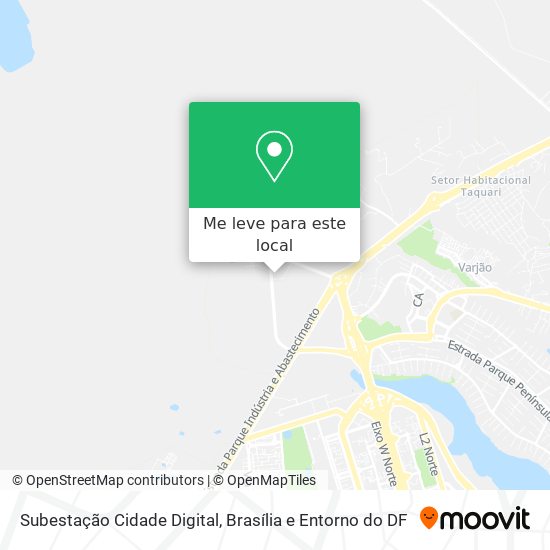 Subestação Cidade Digital mapa