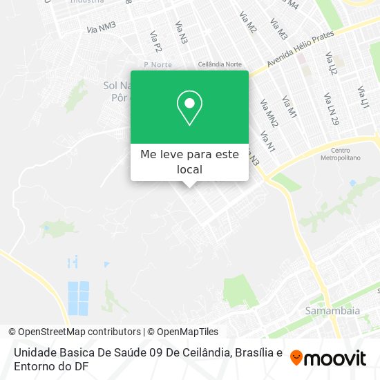 Unidade Basica De Saúde 09 De Ceilândia mapa