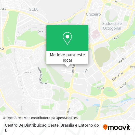 Centro De Distribuição Oeste mapa