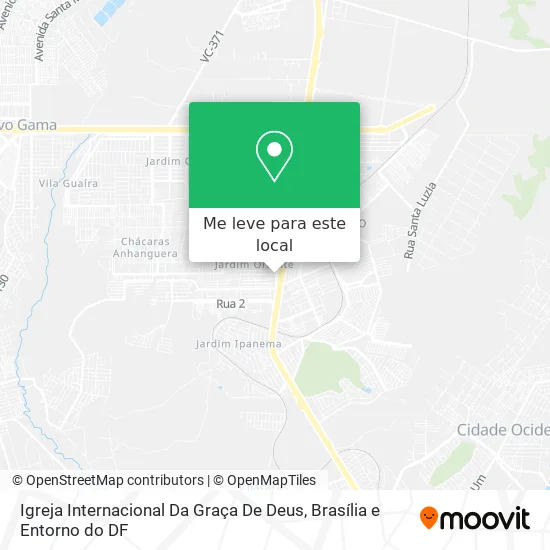 Igreja Internacional Da Graça De Deus mapa