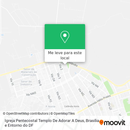 Igreja Pentecostal Templo De Adorar A Deus mapa