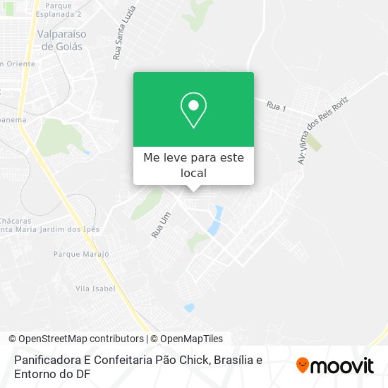 Panificadora E Confeitaria Pão Chick mapa