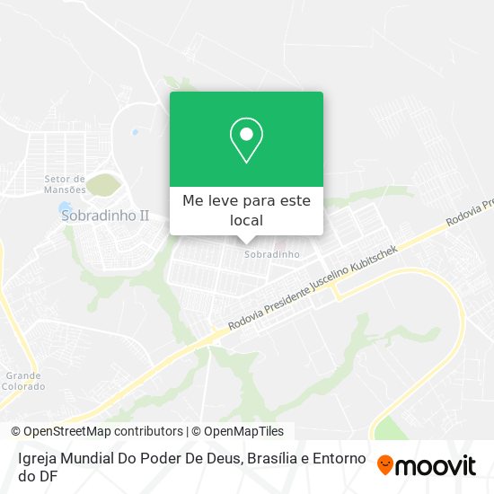Igreja Mundial Do Poder De Deus mapa