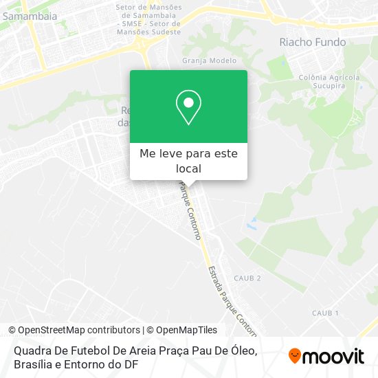 Quadra De Futebol De Areia Praça Pau De Óleo mapa
