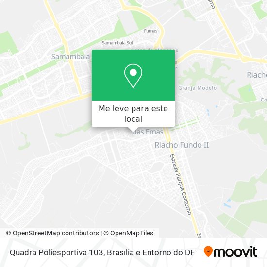 Quadra Poliesportiva 103 mapa