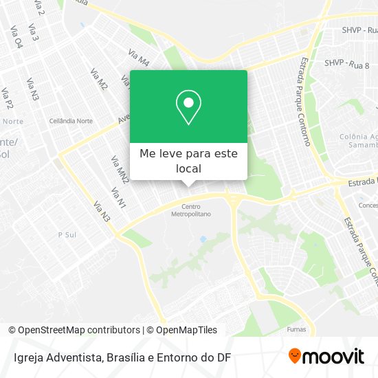 Igreja Adventista mapa
