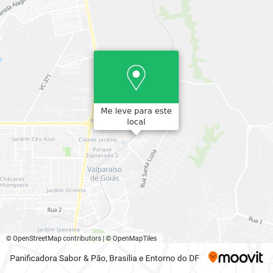 Panificadora Sabor & Pão mapa