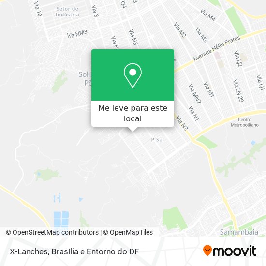 X-Lanches mapa