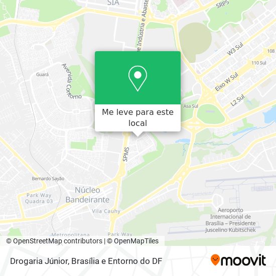 Drogaria Júnior mapa