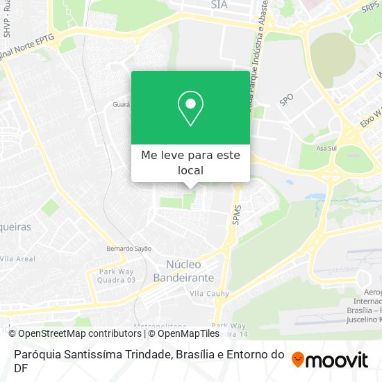 Paróquia Santissíma Trindade mapa
