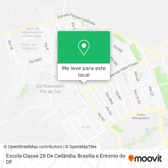 Escola Classe 28 De Ceilândia mapa